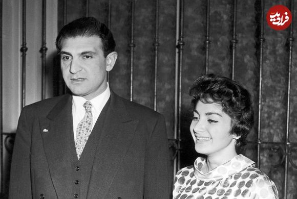 عکس؛ سفر در زمان؛ «شهناز پهلوی در کنار پدرش در یک ورزشگاه در سوئیس»؛ سال 38