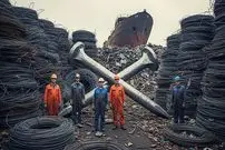 ببینید| چگونه میلگردهای فولادی به میخ‌های آهنی تبدیل می‌شوند؟