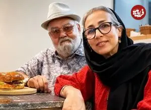عکس| سفر زمان؛ «اکبر عبدی و حمیده خیرآبادی» در 39 و 75 سالگی؛ سال 78