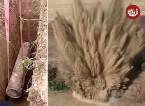ببینید| خنثی‌سازی بمب به جامانده از جنگ جهانی دوم