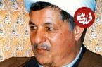 عکس؛ سفر در زمان؛ «هاشمی رفسنجانی در لباس ارتش و در کنار نوه هایش»؛ دهه 60