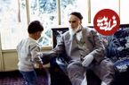 عکس؛ سفر در زمان؛ «امام خمینی در کنار عروس اش فاطمه طباطبایی»؛ دهه 60