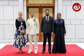 عکس؛ دیدار همسران جولانی و فرمانده سنتکام در دمشق