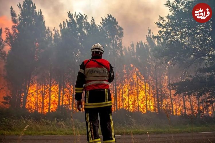 ببینید؛ آتش سوزی‌های جنگلی و موج گرما در اروپا؛ تخلیه ۱۵۰۰ گردشگر