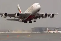 (ویدئو) صدای لذت بخش ایرباس A380 بزرگترین هواپیمای مسافربری جهان هنگام تیک آف