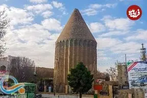 عکس| سفر به ایران قدیم؛ منظرۀ «برج علاءالدوله ورامین» در یک قرن قبل