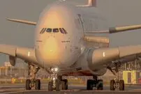 ببینید؛ لحظه تیک آف هواپیمای ایرباس A380 امارات؛ بزرگترین هواپیمای جهان