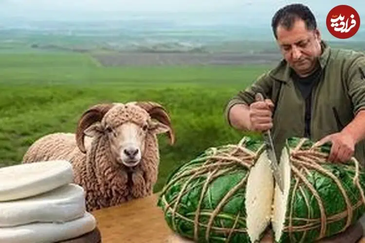 ببینید| غذای روستایی در آذربایجان؛ تهیه پنیر سنتی و پخت خاچاپوری در کوهستان