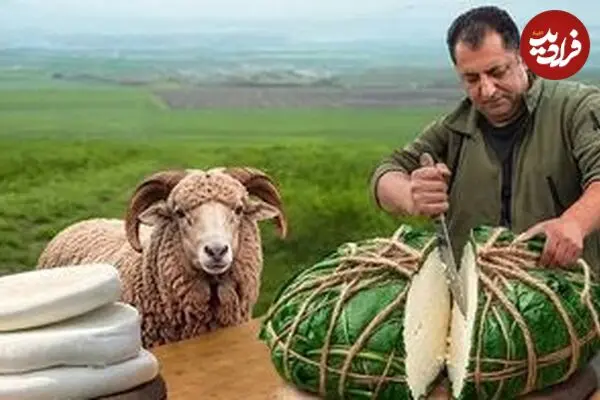 ببینید| غذای روستایی در آذربایجان؛ تهیه پنیر سنتی و پخت خاچاپوری در کوهستان