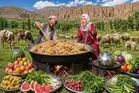 ببینید| غذای روستایی در افغانستان؛ پخت قابلی پلوی پرطرفدار توسط زوج مسن