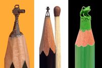 تصاویر؛ خلاقیت استثنایی هنرمندی که روی «نوک مداد» مجسمه می‌سازد