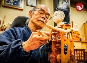 ببینید| فرآیند ساخت عروسک های مکانیکی سنتی ژاپنی توسط یک استادی ماهر و مسن