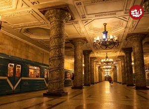 تصاویر؛ قصرهایی برای مردم عادی؛ چرا هر ایستگاه متروی مسکو یک موزه است؟