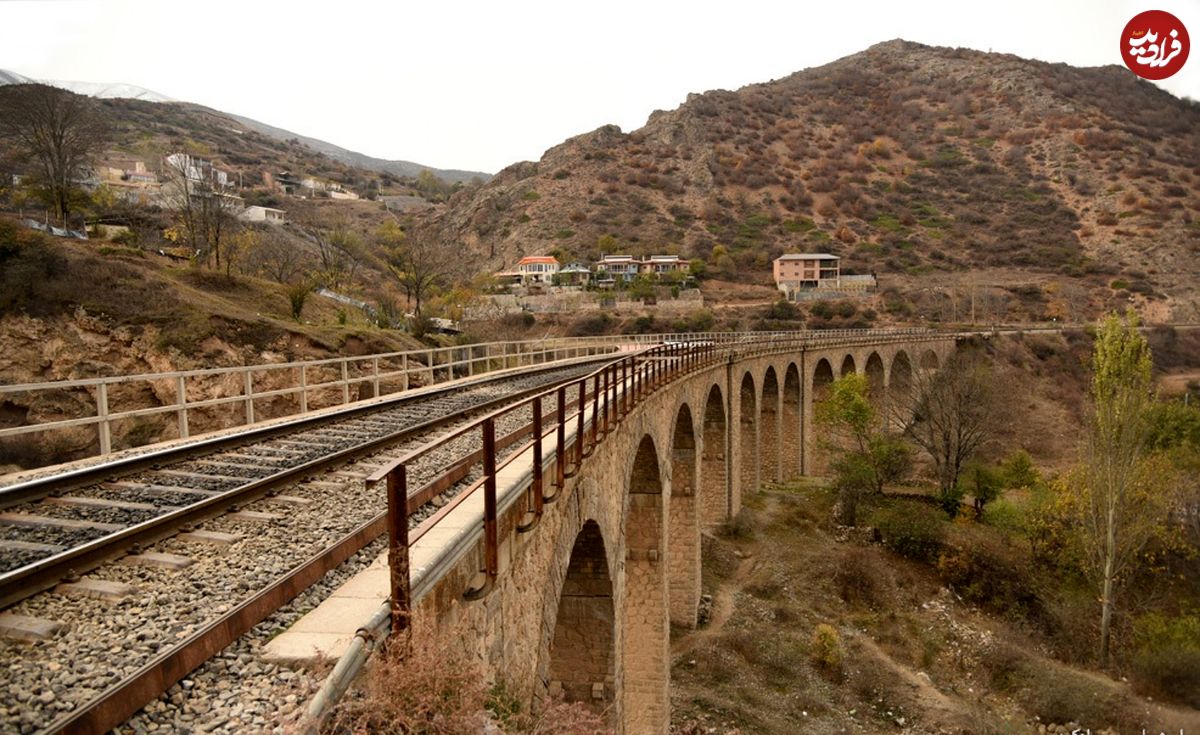 (عکس) سفر به ایران قدیم؛ پل راه آهن گدوک؛ سال 1316