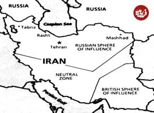 کاریکاتور تقسیم ایران در یک مجله فکاهی انگلیسی؛ مهر ۱۲۸۶