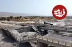 تصاویر هوایی از حمله موشکی آمریکا به پل‌های بندرخمیر