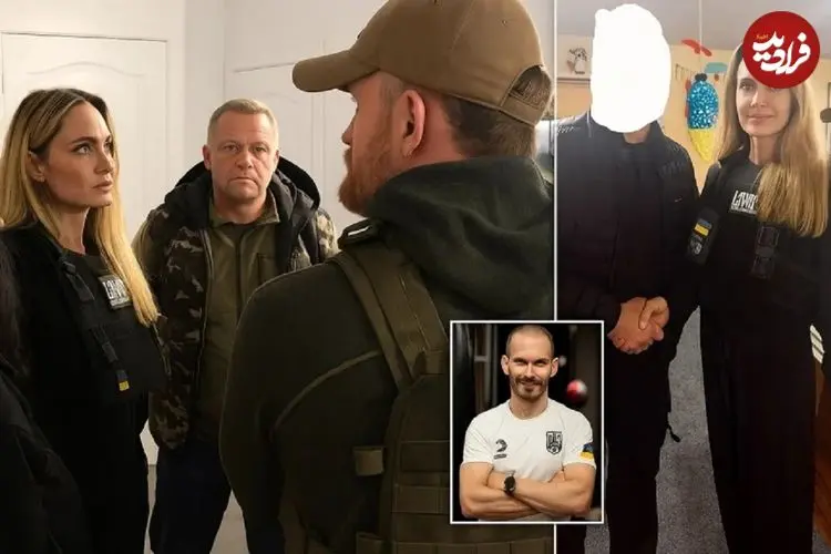 ببینید؛ دستگیری بادیگارد آنجلینا جولی در اوکراین برای بردن او به میدان نبرد با روسیه