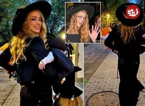 تصاویر؛ امبر هرد برای اولین بار با دوقلوهایش در مادرید اسپانیا دیده شد