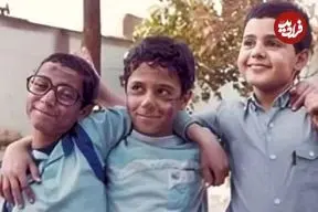 عکس| سفر در زمان؛ «بابک بادکوبه، محمد چراغعلی و آرش محمودزاده» در پشت صحنه سریال در خانه؛ سال 64