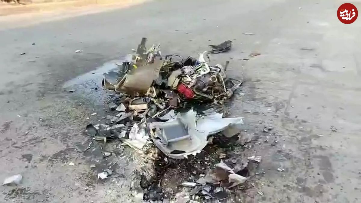 ببینید؛ انهدام پهپاد هرمس اسرائیل در خرمآباد