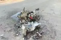 ببینید؛ انهدام پهپاد هرمس اسرائیل در خرم‌آباد