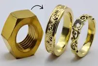 (ویدئو) نحوه ساخت حلقه ازدواج با استفاده از مهره شش گوش