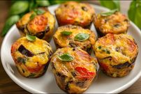 ببینید؛ طرز تهیه مافین بادمجان و تخم مرغ توسط آشپز ماهر ایتالیایی