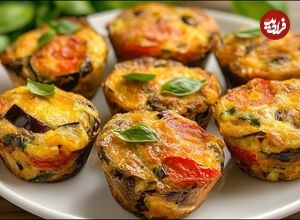 ببینید؛ طرز تهیه مافین بادمجان و تخم مرغ توسط آشپز ماهر ایتالیایی