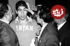 عکس؛ سفر در تاریخ؛ «شهلا توکلی در مراسم تشییع همسرش غلامرضا تختی»؛ سال 46