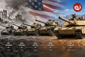 عکس| سیر تکامل تانک‌های آمریکایی بعد از جنگ جهانی دوم؛ از M4 Sherman تا M1 Abrams