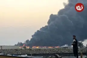 حمله به اسکله صیادی در جاسک/ ۱۰۰ فروند لنج دچار حریق شد