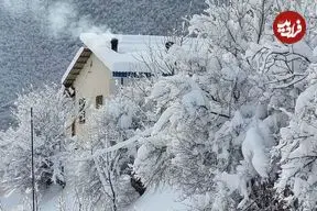 ببینید| ارتفاع ۵ متری برف در این منطقه کشور