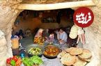 ببینید؛ غذای عشایری در ایران؛ پخت زرشک پلو با مرغ و نان تنوری در غار