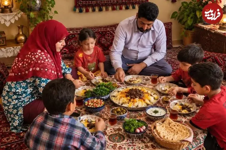 ببینید| غذای روستایی در ایران؛ فرآیند تهیه خورشت فسنجان با مرغ
