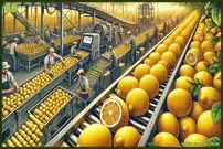 ببینید| چگونه ایتالیایی ها صدها تن لیمو را برداشت و فرآوری می کنند؟