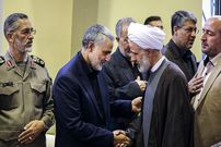 تصاویر؛ «جهانگیری، عارف و محسن رضایی» در مراسم ترحیم مادر سردار سلیمانی؛ سال 92