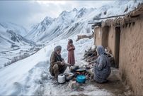 ببینید؛ غذای روستایی در افغانستان؛ پخت نان سنتی در غار