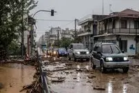 (ویدیو) تصاویر ترسناک از سیل و طوفان در یونان