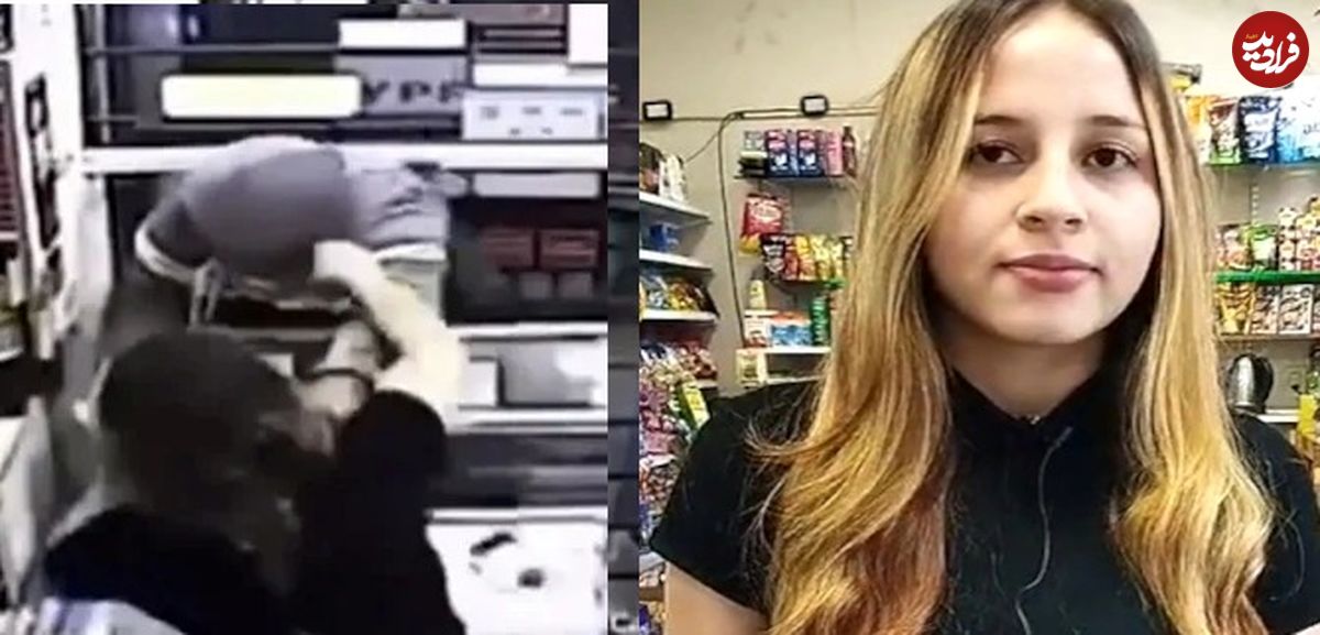 (ویدئو) دزد بدشانسی که فکرش را نمی کرد زن فروشنده بوکسور است