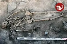 کشف مقبرۀ هزارسالۀ یک زن به همراه پوست اسب و ستون فقرات گوسفند