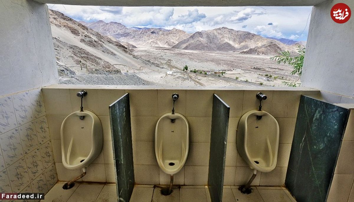 تصاویر/ خوش منظره‌ترین توالت‌های جهان!