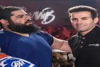 (عکس) جنجال مربی سجاد غریبی هالک ایرانی، با کمربند قهرمانی بوکس