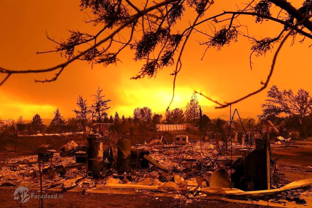 تصاویر/ آتش سوزی کالیفرنیا