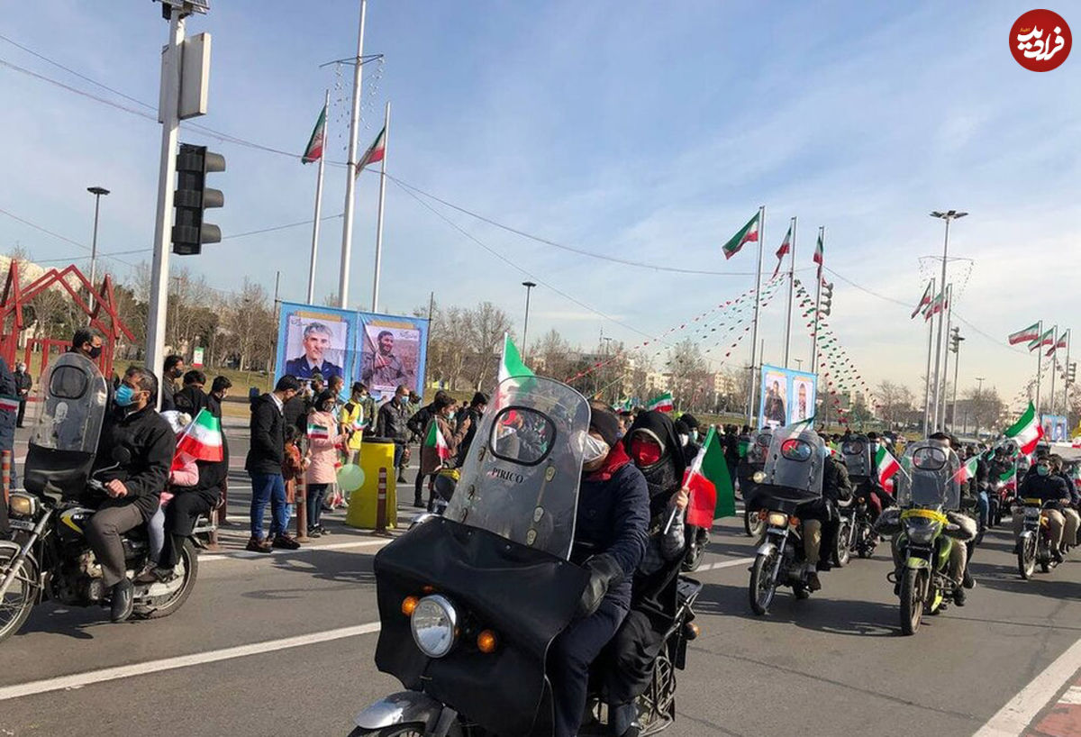 راهپیمایی متفاوت ۲۲ بهمن ماه ۹۹ با حضور موتور سوارها