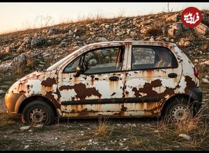 ببینید؛ مراحل دیدنی احیای یک خودروی ماتیز زنگ زده و رها شده مدل سال 1998 