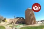 عکس| سفر زمان؛ خانه‌های روستایی و دیوارهای گلی در کنار «برج بسطام»؛ 140 سال قبل