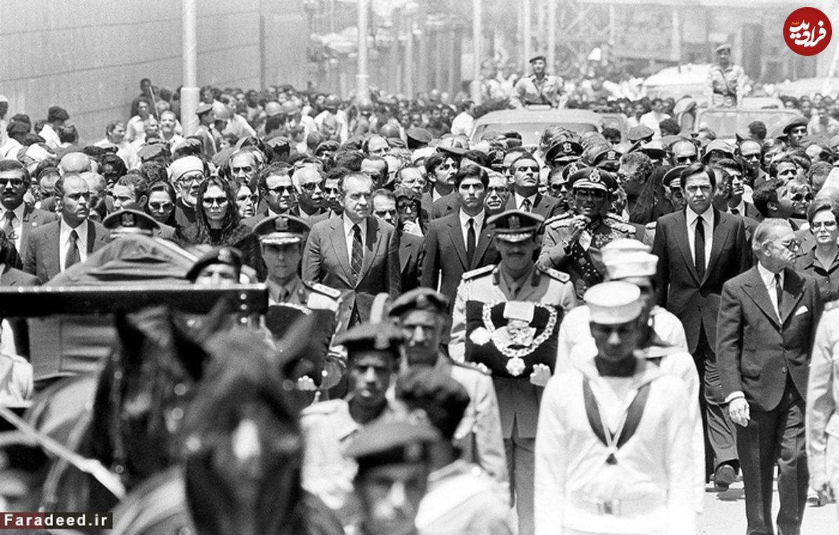 تصاویر/ مراسم تشییع محمدرضا پهلوی