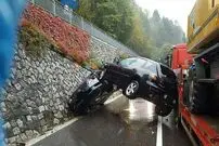 عکس/ تصادفی عجیب در یکی از خیابان‌های مسکو!