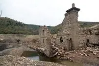 تصاویر/ بیرون آمدن شهر گمشده اسپانیایی‌ها از زیر آب