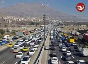 عکس| سفر به ایران قدیم؛ برف‌روبی در جاده تهران-قزوین؛ 92 سال قبل